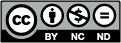 Logo officiel de la licence Creative Commons Attribution - Utilisation non commerciale - Pas d’Œuvre dérivée 4.0 International