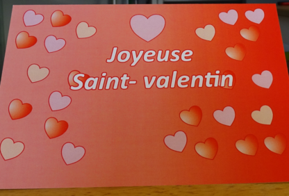 Carte Saint-Valentin « Envolé de cœurs »