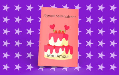 Carte de souhaits pour la Saint-Valentin « Mon amour »